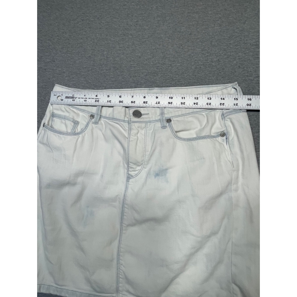 Women's Loft Denim Skirt, Size 10 White - Picture 5 of 7